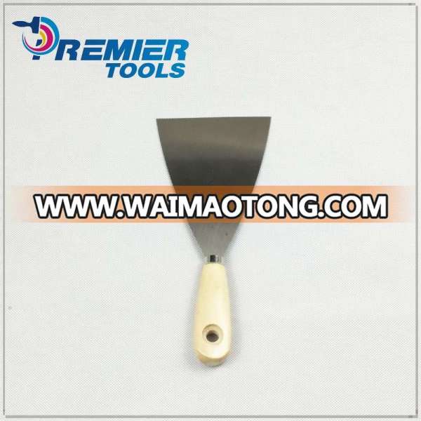 Factory supply wood handle putty scraper paint knife carbon steel with better price and quality